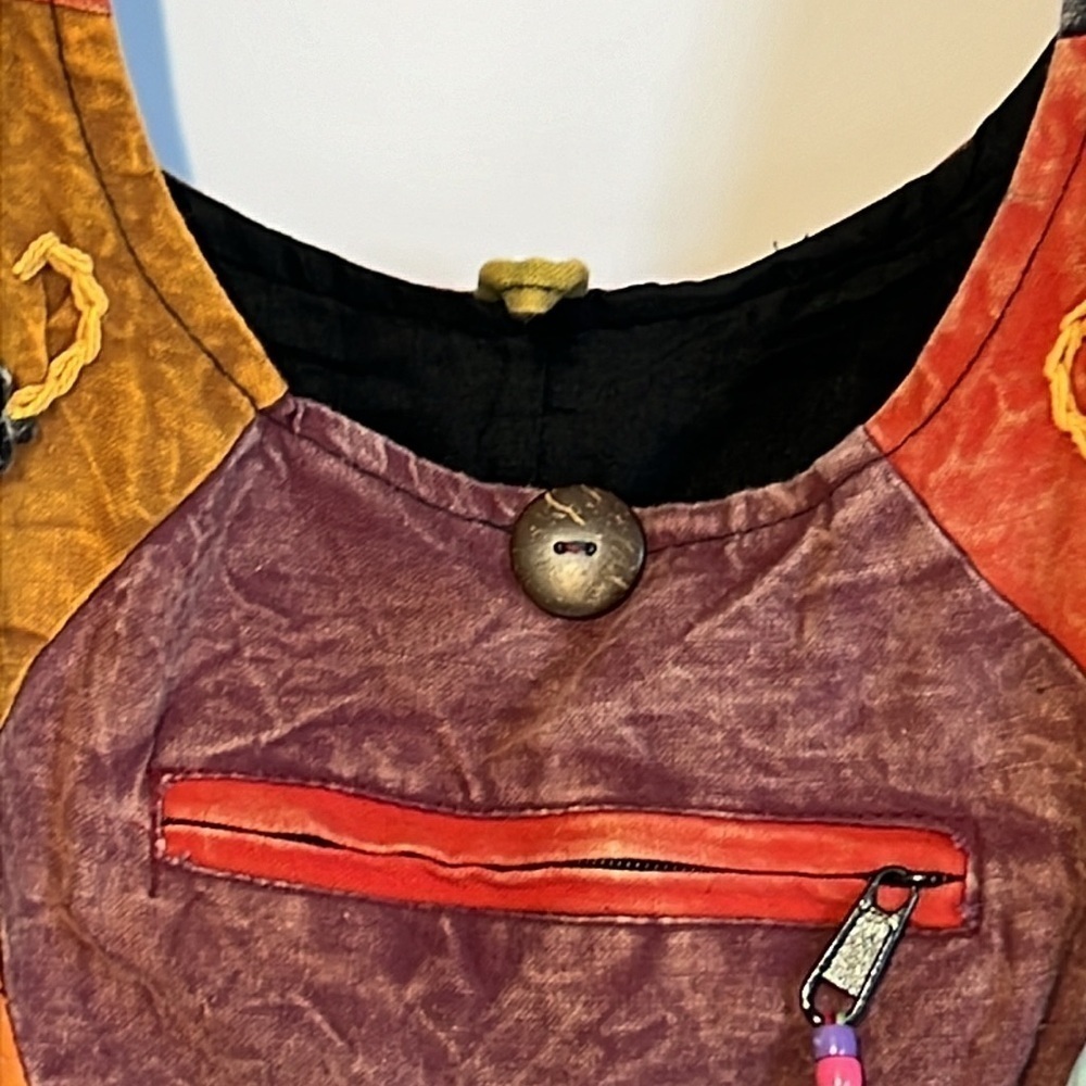India Boutique Womens Boho Cotton Hobo Hippie Crossbody Purse - Picture 5 of 15